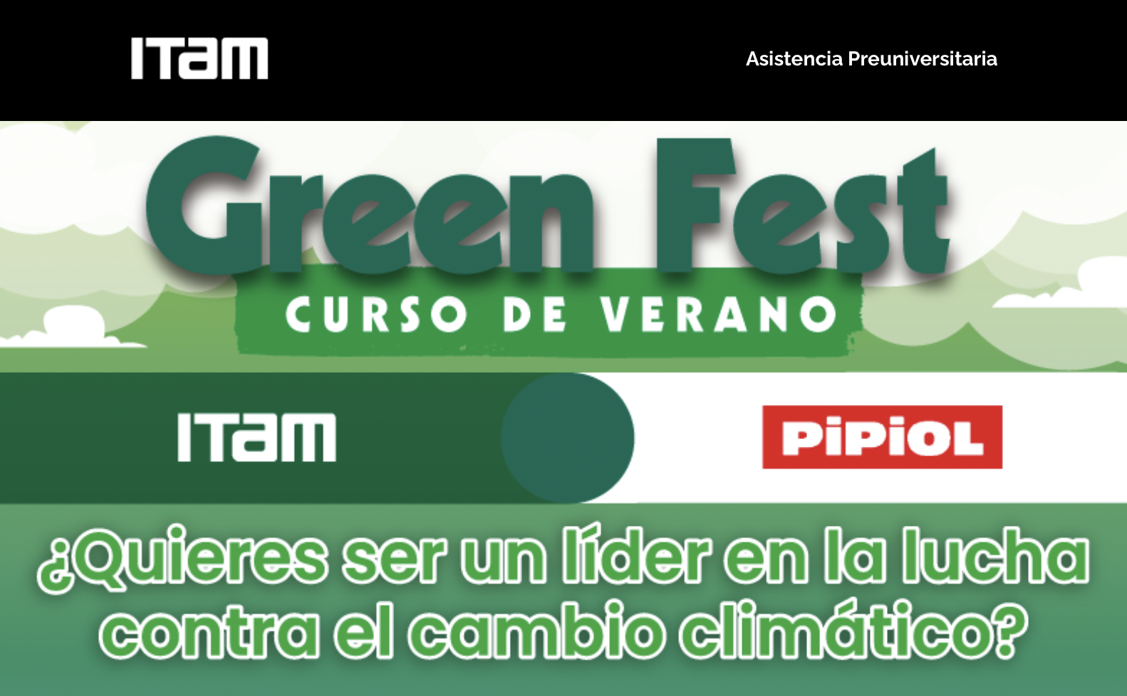 Green Fest Verano 2023 Curso De Verano En El ITAM